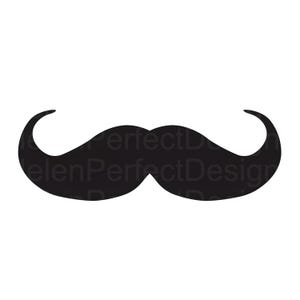 Moustache SVG Clipart, Classic Mustache SVG for Cricut and Crafts