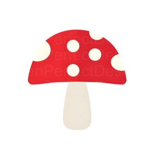 Mushroom SVG Clipart, Forest Mushroom SVG for Cricut and Crafts