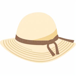 Sun Hat SVG Clipart, Summer Hat SVG, Sun Hat SVG File for Cricut and Crafts