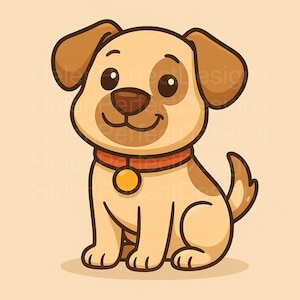 Puppy SVG Clipart, Animal SVG, Puppy SVG File for Crafts