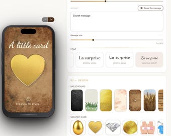 Digital Scratch Card | Personalized Reveal Message | Custom Gift for Any Occasion