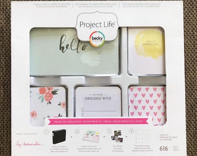 Project Life Core Kit Click PROJECT 52 FRESH Edition NEW 616 Cards Project Life Core Kit - for ...