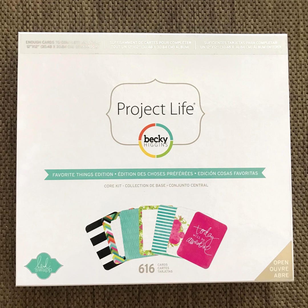 Project Life Core Kit Click FAVORITE THINGS Edition New/free Ship! Project Life Core Kit 616 Cards ...