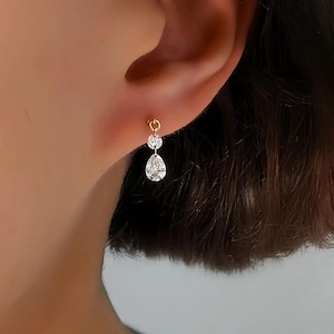 Mira Shapes – Drilled Lab Diamond Stud Earrings