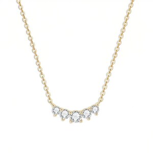 Graduated Moissanite Diamond Necklace for Women-Opreshyne