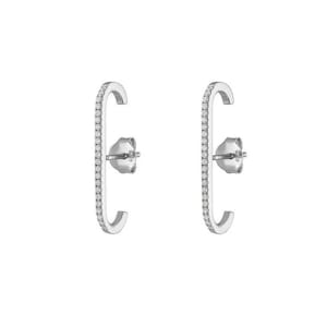 Linea Glow – Linear Diamond Stud Earrings