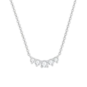Graduated Moissanite Diamond Necklace for Women