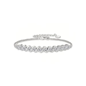 Aqua Flow - Diamond Wave Bracelet