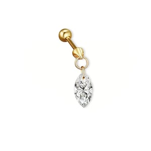 Mira Shapes – Drilled Lab Diamond Stud Earrings