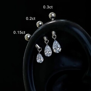 Mira Shapes – Drilled Lab Diamond Stud Earrings
