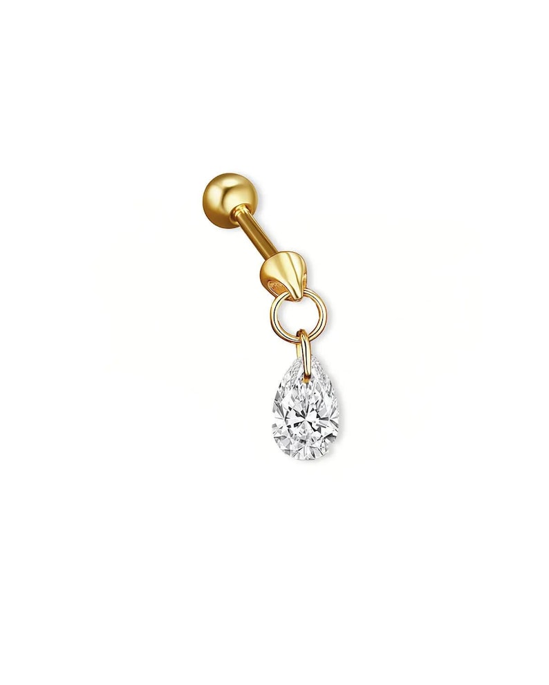 Mira Shapes – Drilled Lab Diamond Stud Earrings