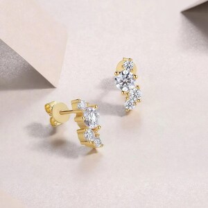 Viora Lume - Small Diamond Stud Earrings