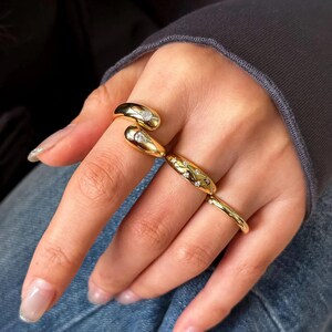 Starglow Band-Star Inspired Minimal Ring