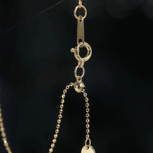 Luna Grace – 7 Diamonds Gold Bead Bracelet