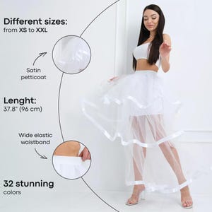 Layered tiered ruffle skirt, White tulle skirts for women, Layered tiered maxi skirt, Layered tulle skirt, Tutu skirt for women