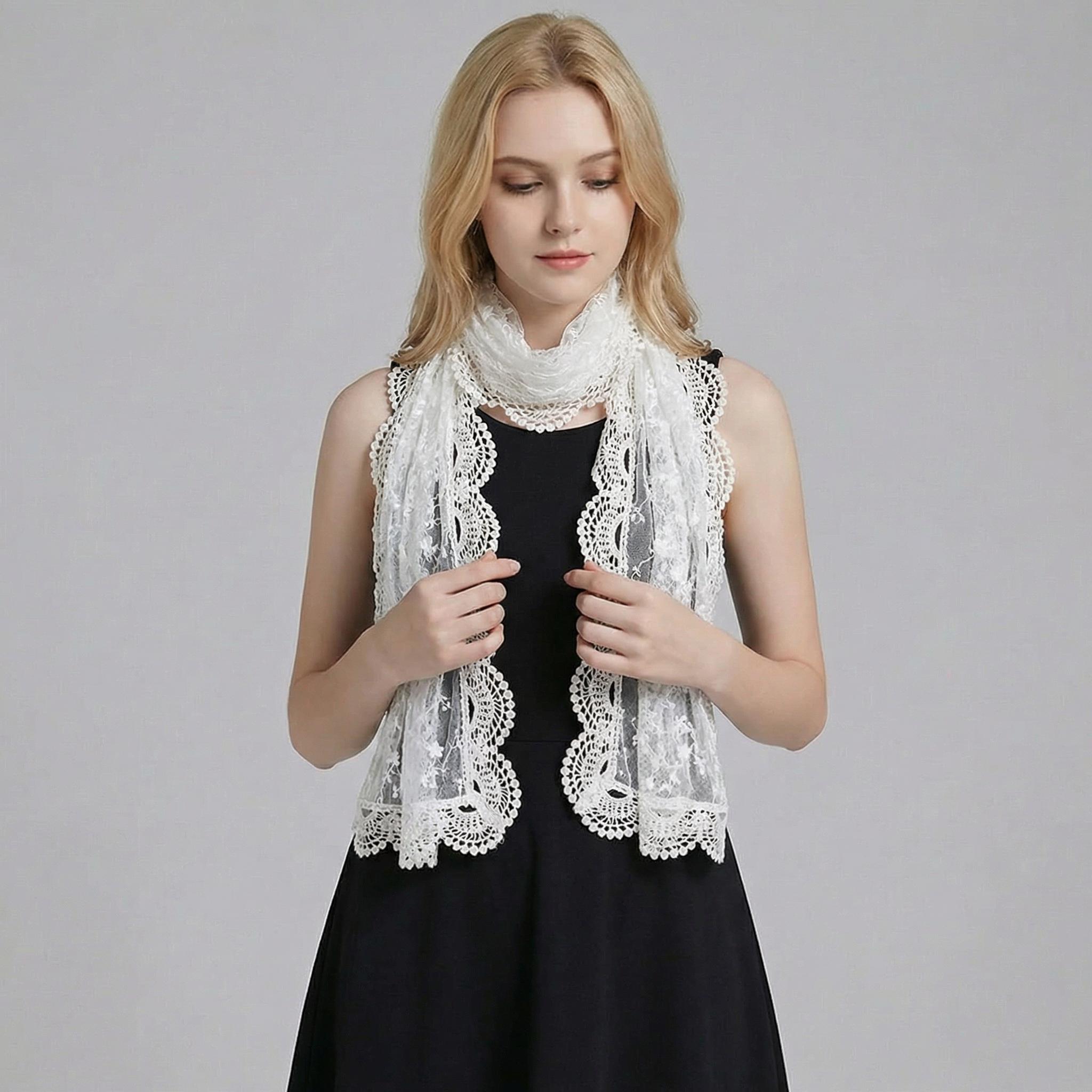 Scallop Edges Scarf - Etsy