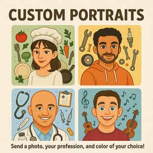 Avatar personalizado estilo Pixar: ¡Tu trabajo, tu estilo, tu retrato!