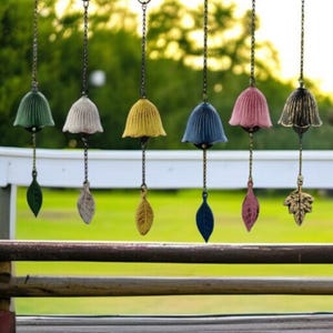 Colorful Mini Wind Chime | 18 cm Garden Bell | Outdoor Zen Decor