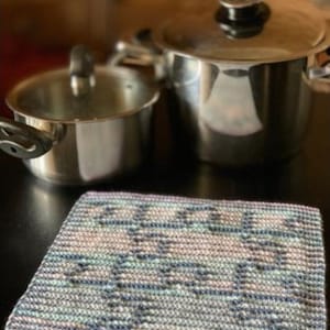 Pot Holder Trivet Knitting Pattern Beginner-Friendly Reusable Eco-Friendly Kitchen Accessory Quick Knit  DIY Gift Idea, PDF Instant Download