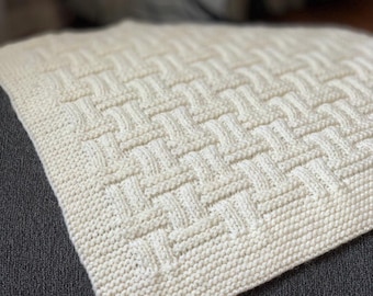 Baby Blanket Knitting Pattern: Easy Beginner Project (Instant Download in English)