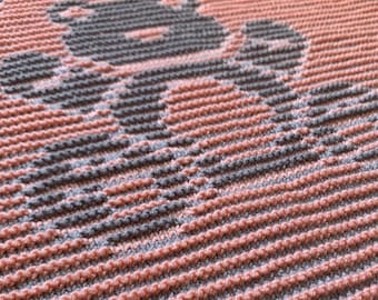 Bear Illusion Baby Blanket Knitting Pattern: Easy Beginner Project (Instant Download in English)
