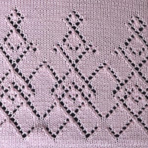 Beginner Baby Blanket Lace Knitting Pattern – Easy Quick Knit Blanket, Knit & Purl, Newborn Gift Pattern, Instant PDF Download in English