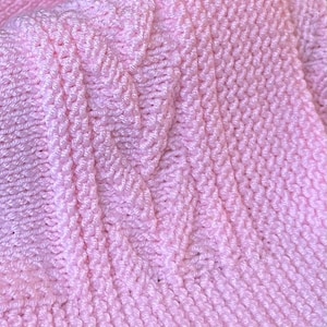 Strickanleitung für Babydecke, gestrickte Decke, Strickanleitung für Neugeborene, Sofort-PDF-Download in Englisch