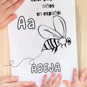 Spanish Alphabet Color Pages - Páginas Para Colorear Del Alfabeto español