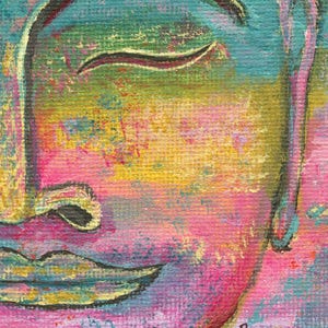 Handmade Buddha Note Card, Inspirational Greeting Card, Enlightened Stationery, Yoga Lover Gift