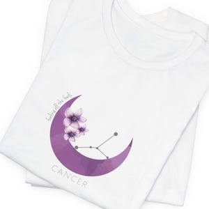 Camiseta con la Luna de Piscis, Camiseta con Estampado de Estrellas Astrológicas, Camiseta de Magia Lunar, Regalo de Constelación de Carta Astral Cósmica, Ropa Mística de Fases Lunares