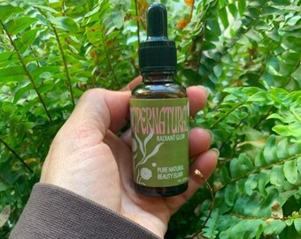 Elixir facial orgánico, aceite de belleza infusionado con incienso y hoja de olivo