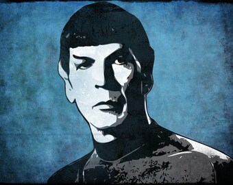 Spock from Star Trek Pop Art Print