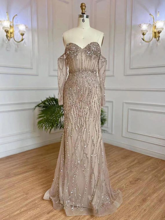 Sparkly Beaded Lace Gown, Open Back Wedding Dress - Etsy Sparkly Beaded Lace Gown, Open Back Wedding Dress - Etsy