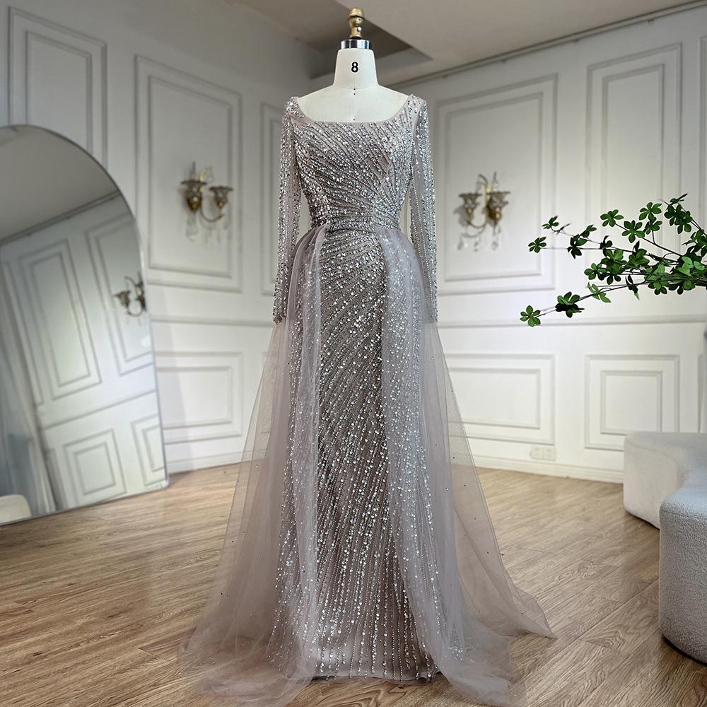 Elegant Through Glittery Sequined Dress Wedding Formal Party Gowns Mermaid Evening Prom Dresses,Bridal Patry Dress