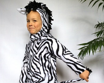 Zebra Halloween Costume, Kids Costume for Boys, Girls, Toddler, Children, Carnival Circus Theme