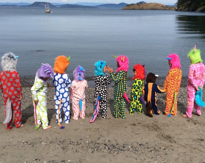 Monster Halloween Costume Design Your Own Monsters Inc. Kids Costume Mix and Match Hoods and ...