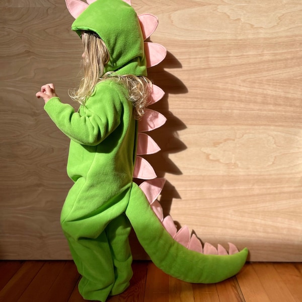 Dinosaur Halloween Costume Toddler Boy Halloween Costume, Toddler Girl Halloween Costume, Green and Pink Dinosaur kids costume