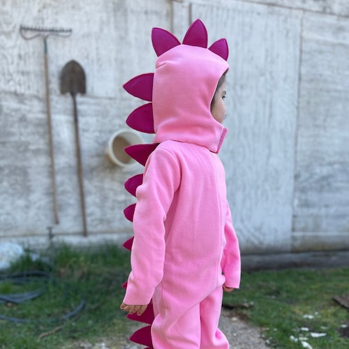 Pink Dragons and Dinosaurs Pajama Costume Clothing Unisex Kids Clothing Costumes 