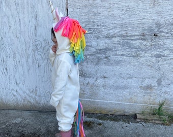 Unicorn Costume Toddler Girl Halloween Costume Kids Rainbow Carnival Costume