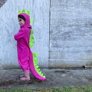 Fantasia de dinossauro para halloween, fantasia de halloween para meninos e meninas, fantasia de dinossauro rosa e verde para crianças