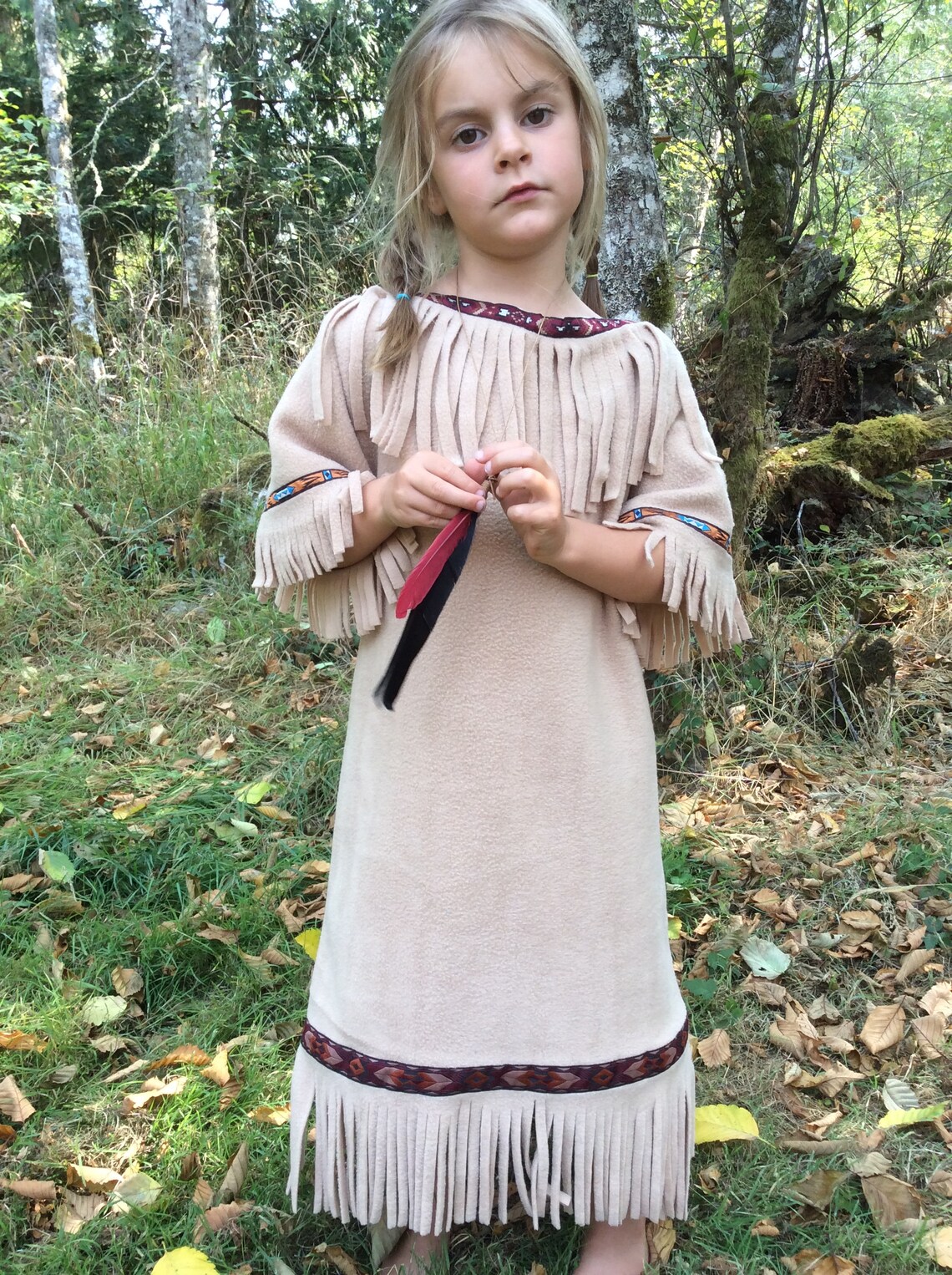 Frontier Trapper Costume Buckskin Dress Kids Costume Etsy Ireland