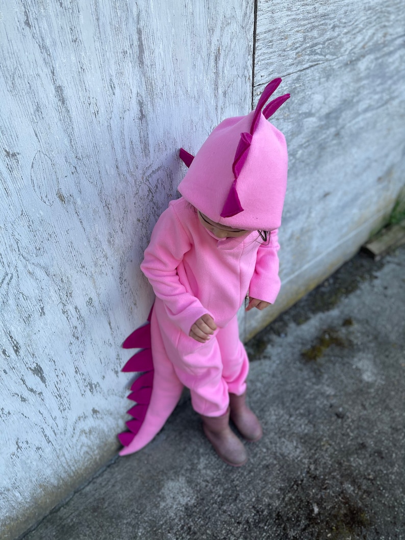 Dinosaur Halloween Costume Pink Dinosaur Toddler Girl Etsy