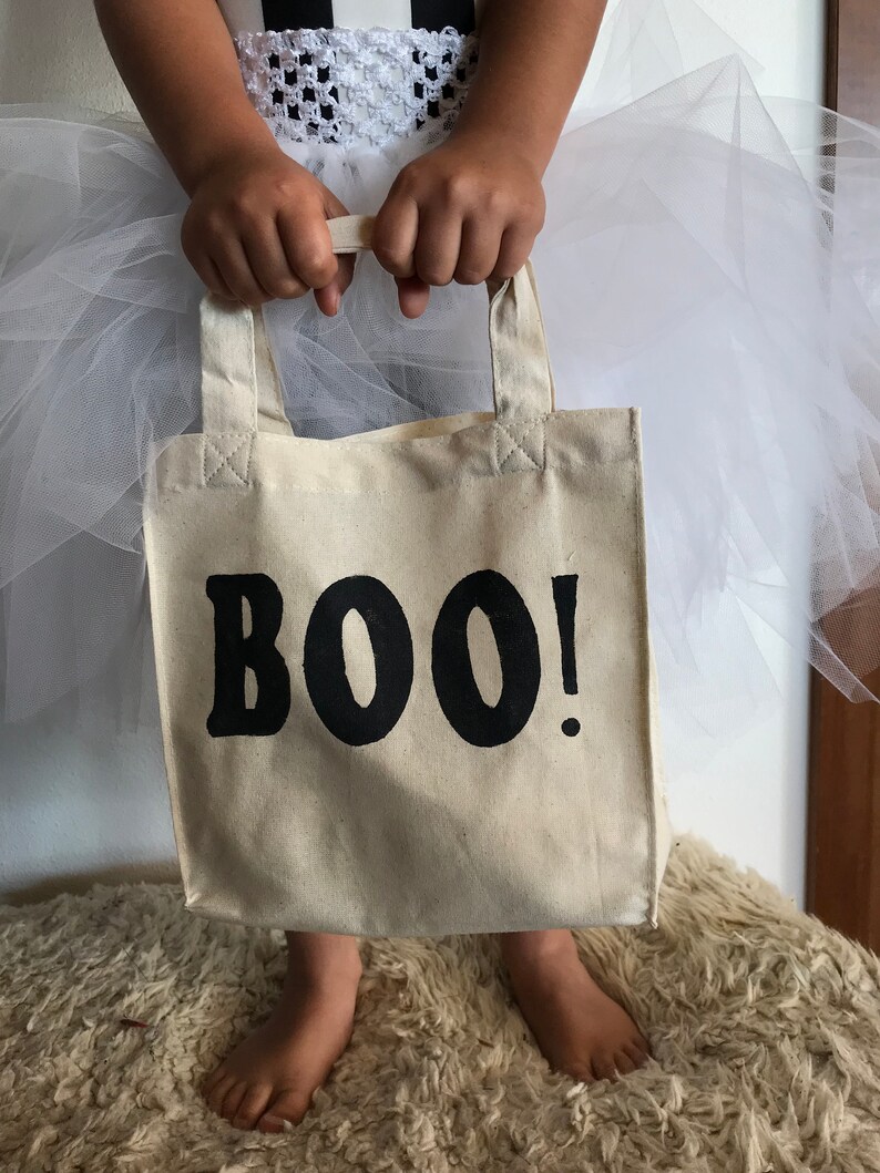 Trick-or-Treat Bag Halloween goodie bag BOO Sack for candy image 3