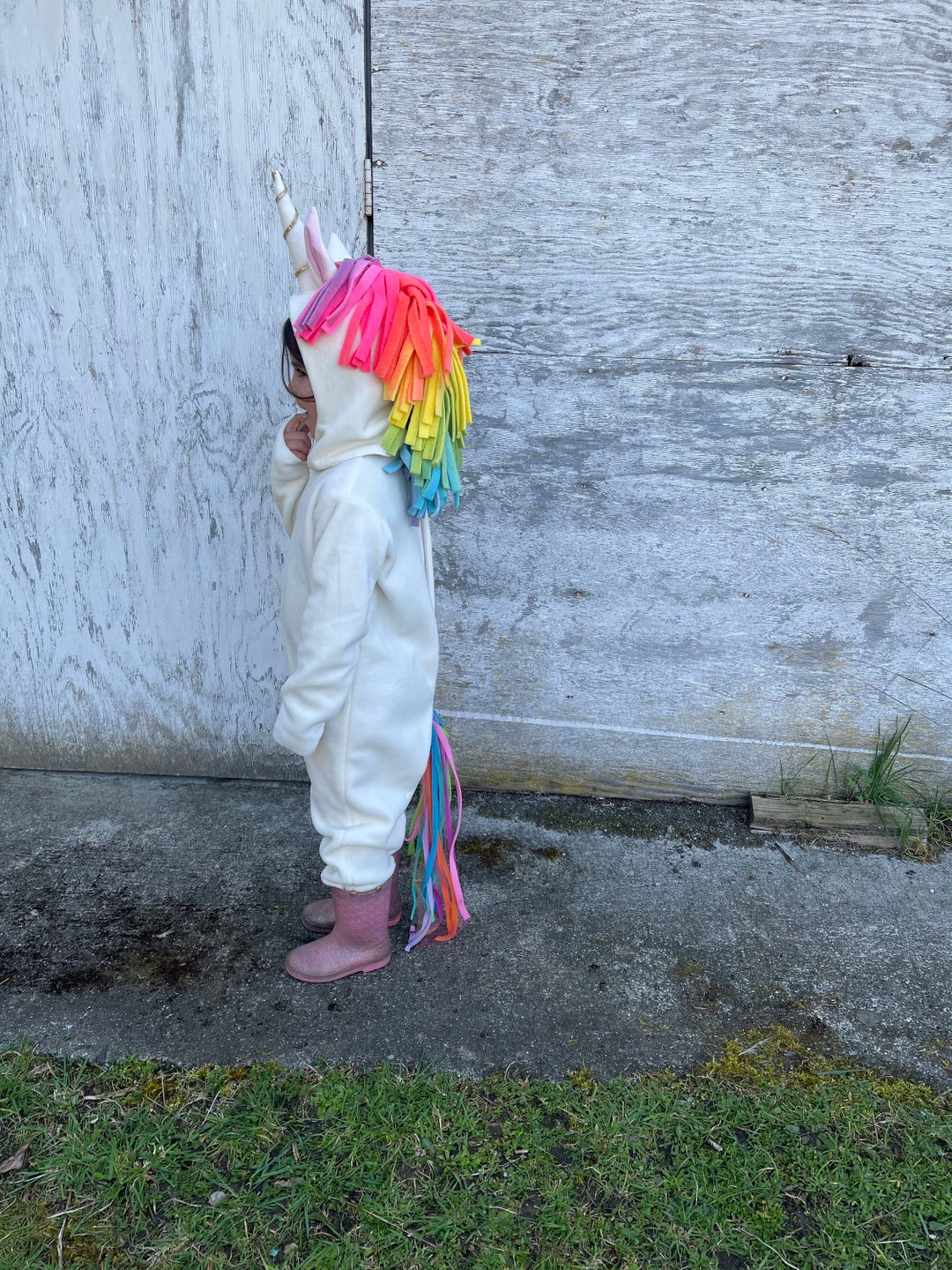 adult homemade unicorn costume