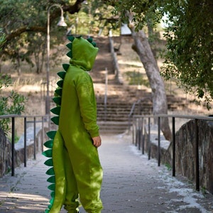 Dinosaur Costume Adult Onesie Halloween Costume Zip Front Unisex Jumpsuit image 5