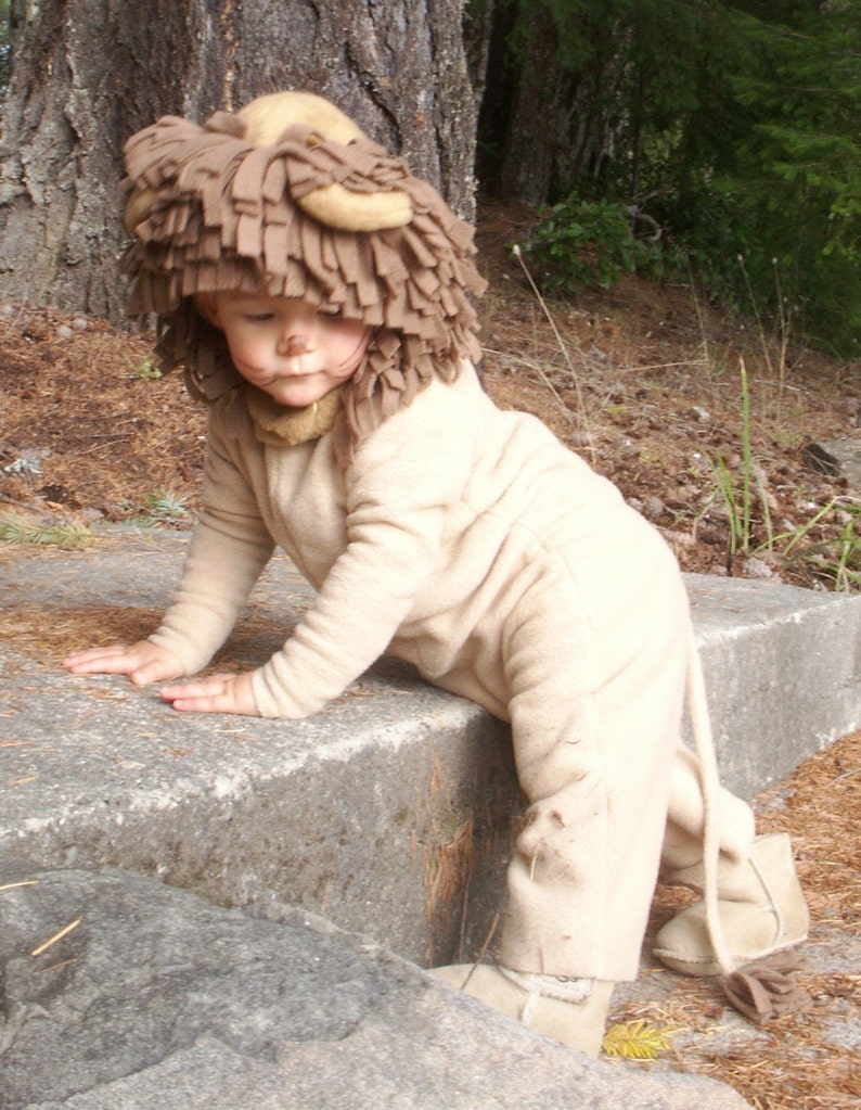 Lion Costume, Toddler Boy Halloween Costume, Toddler Girl Costume, kids Costume, Complete Children's Costume image 4