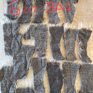 Fur Fabric Scraps Grab Bag Faux Fur Bag Grey Frosted Fur long Pile Luxury Fur 画像 8