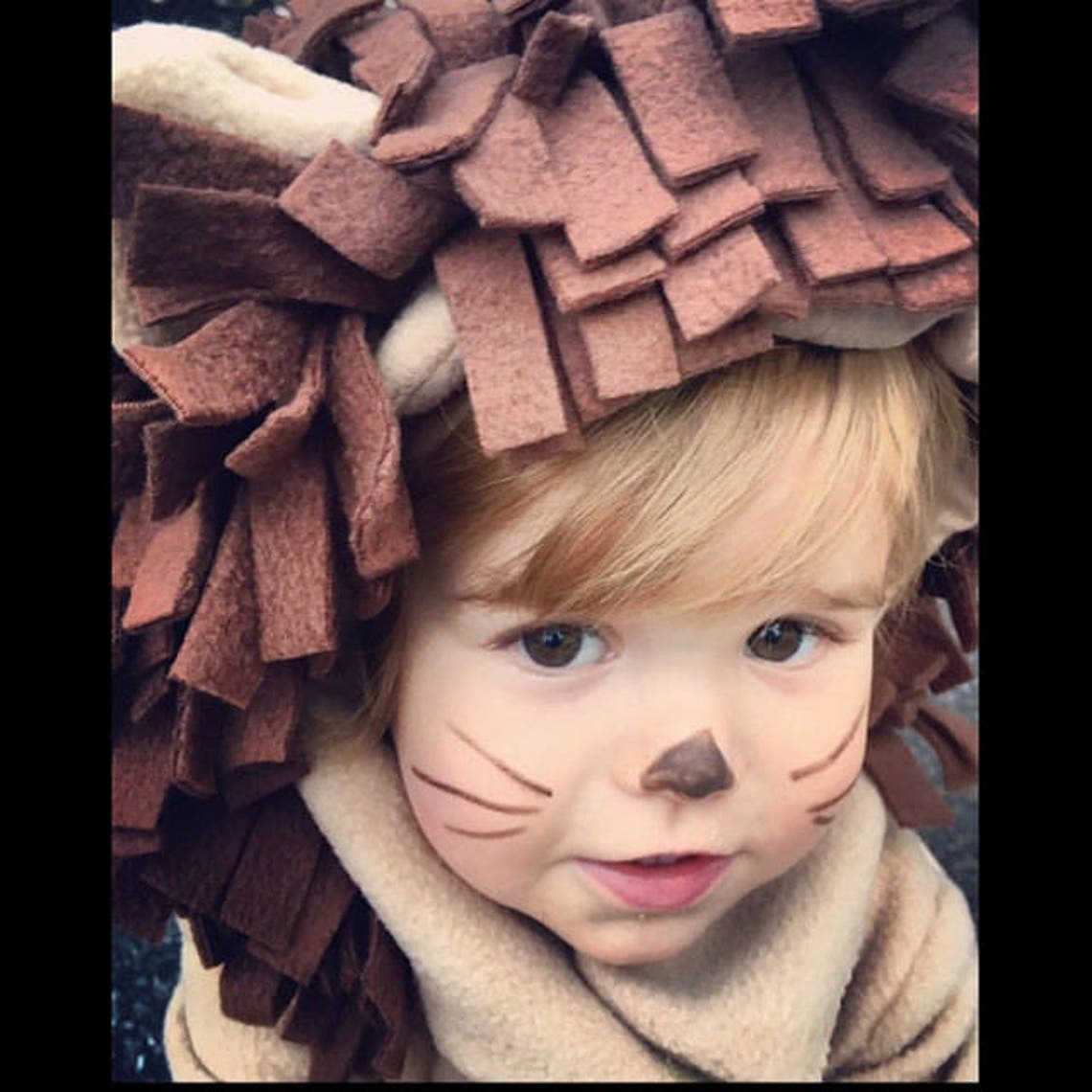 Lion Halloween Costume HOOD and TAIL ONLY kids costume hood Etsy