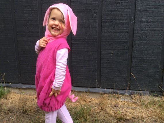 Piglet costume Winnie The Pooh kids Halloween costume pink pig Il_570xn