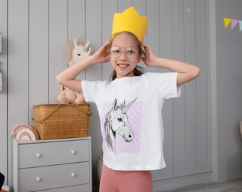 Camiseta infantil unicórnio: Camiseta infantil moderna com estampa gráfica